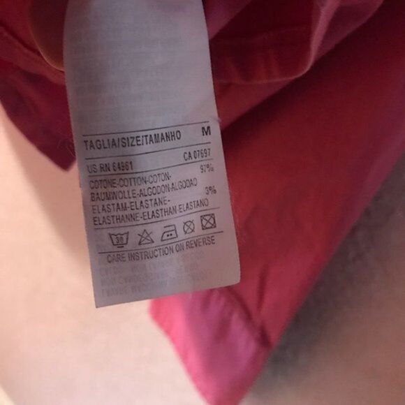 NWOT. Sisley Button-Down Shirt, Size Medium. - Picture 6 of 7